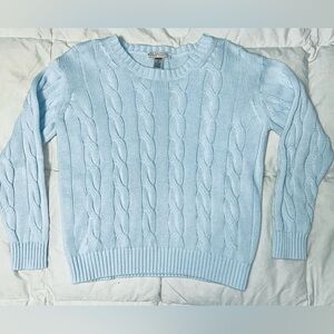 The Beaufort Bonnet Co Crawford crew neck cable knit sweater sz 10 EUC